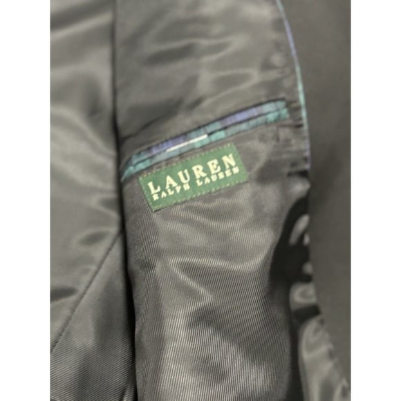 Ralph Lauren LRL Men’s Size‎ 42 L Black Pin Stripe Blazer Tuxedo Jacket 100S - Picture 6 of 16